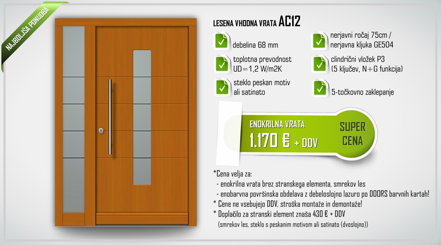 vhodna vrata akcija AC12